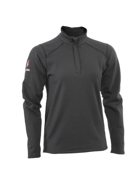 DRIFIRE Power Grid Women's FR 1/4 Zip Fleece, Black - Women's FR Work Wear